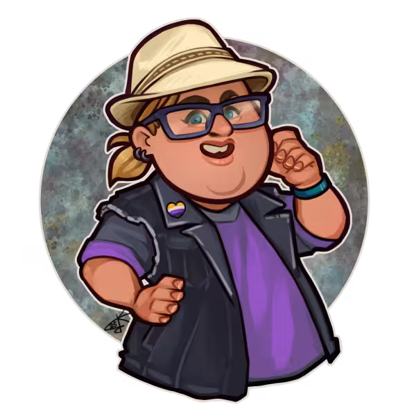 Cartoon self portrait